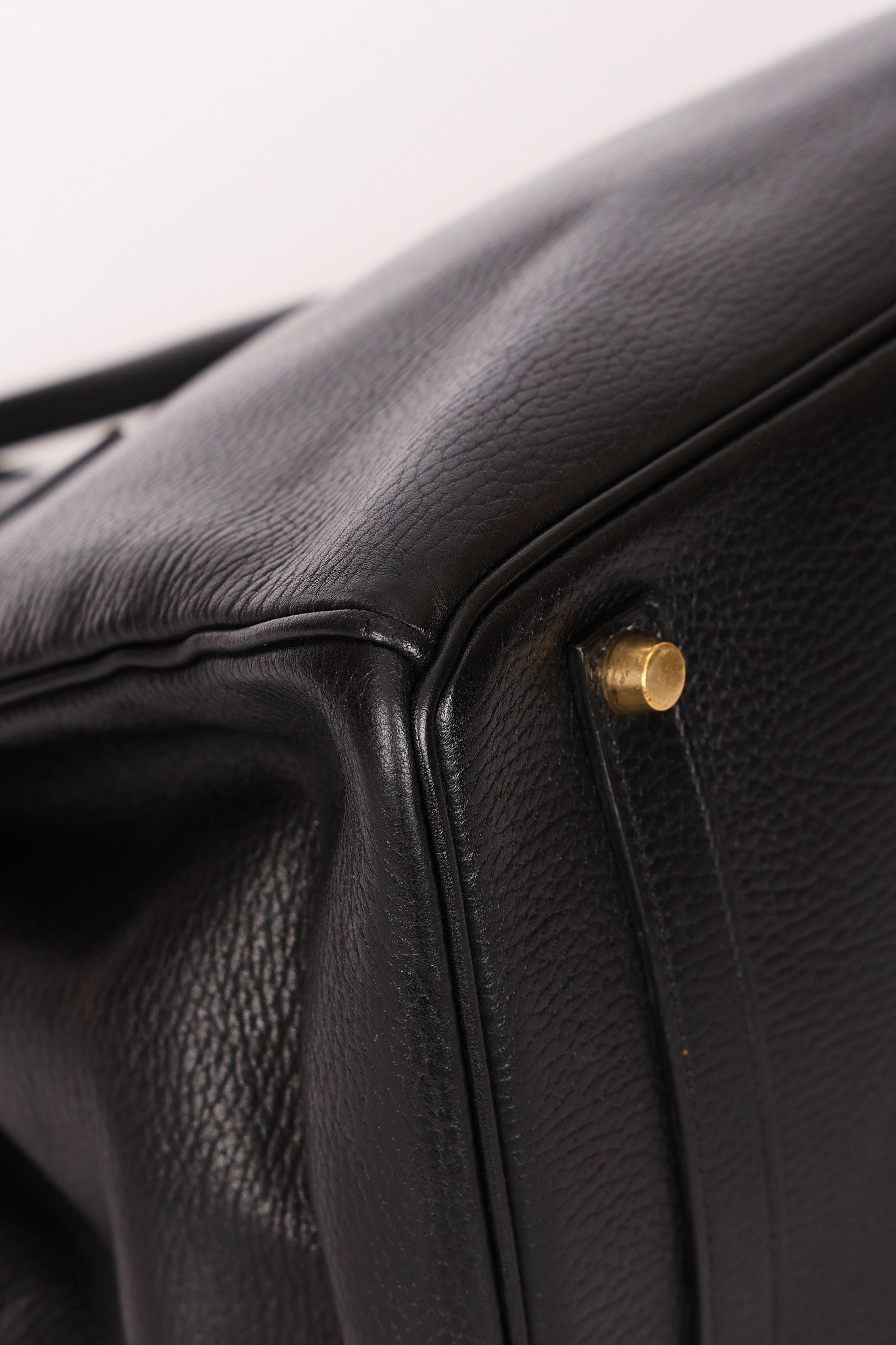Hermès Birkin 35 Noir Clemence 2002 GHW