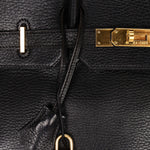 Hermès Birkin 35 Noir Clemence 2002 GHW