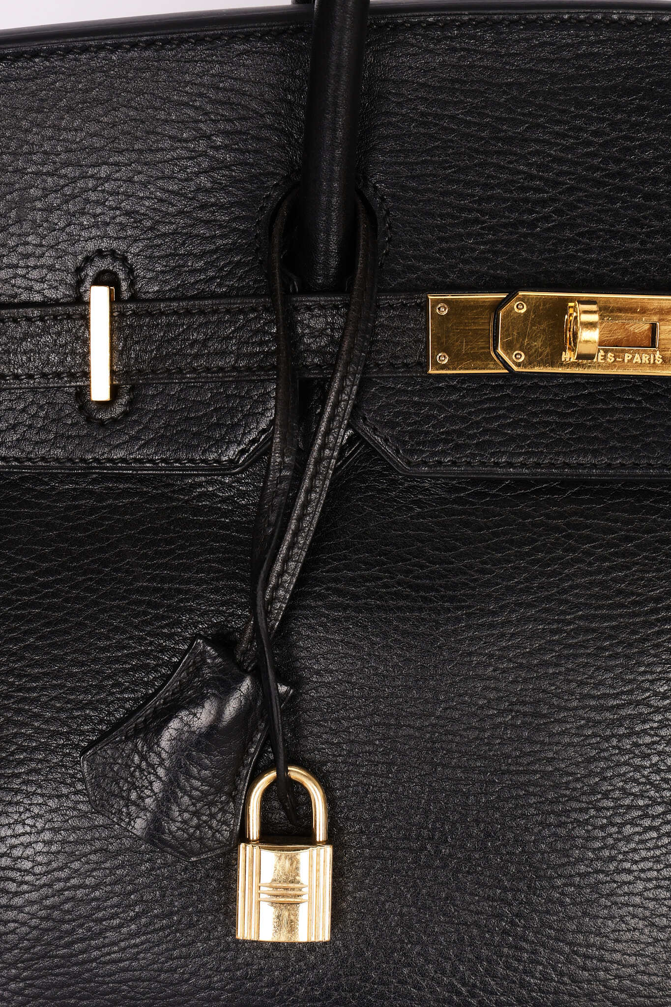 Hermès Birkin 35 Noir Clemence 2002 GHW