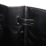 Hermès Birkin 35 Noir Clemence 2002 GHW