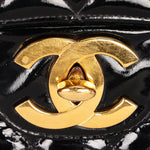 Chanel Jumbo Classic Single Flap Black Patent 1997 24K GP