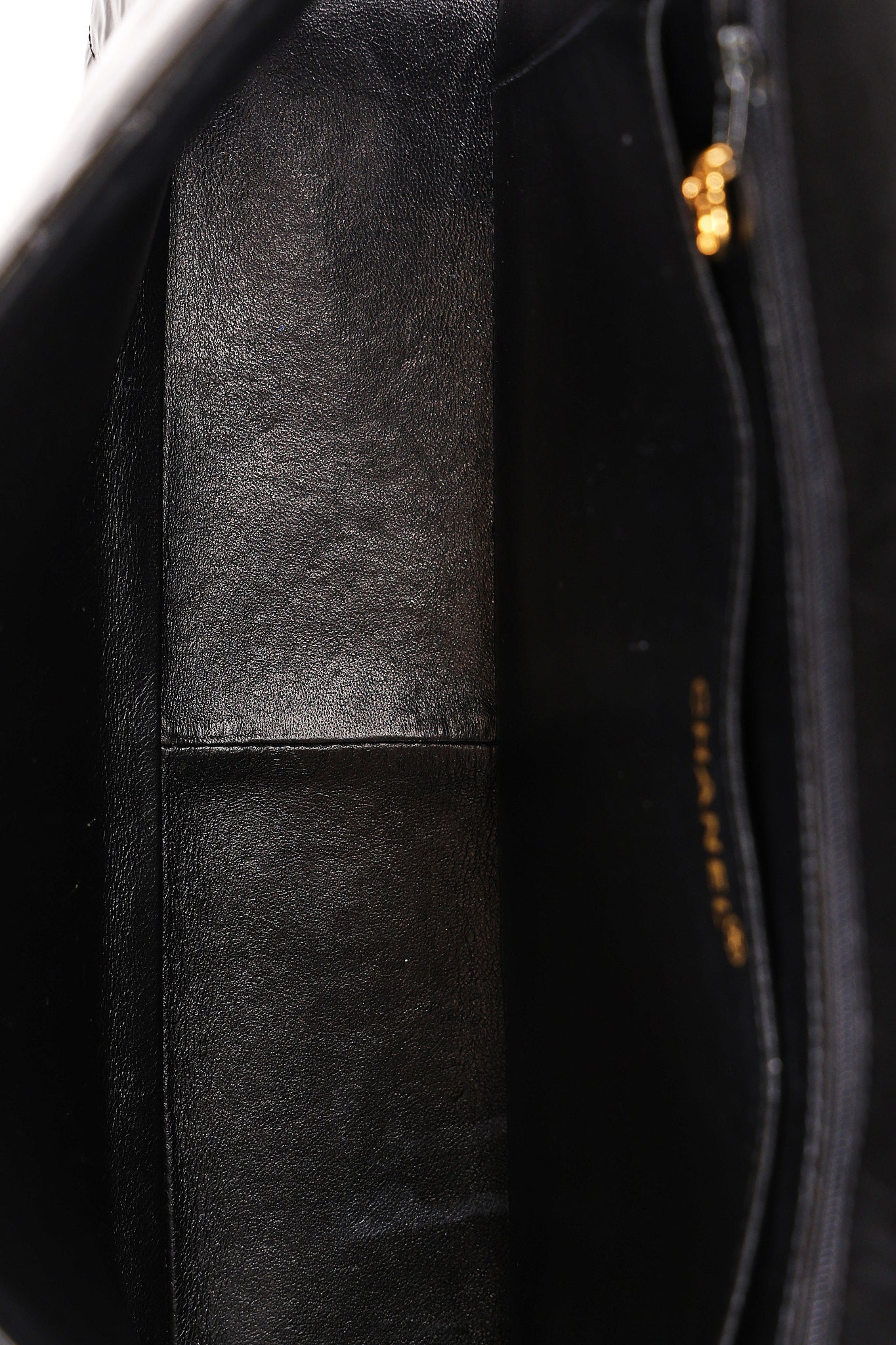 Chanel Jumbo Classic Single Flap Black Patent 1997 24K GP