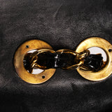 Chanel Jumbo Classic Single Flap Black Patent 1997 24K GP
