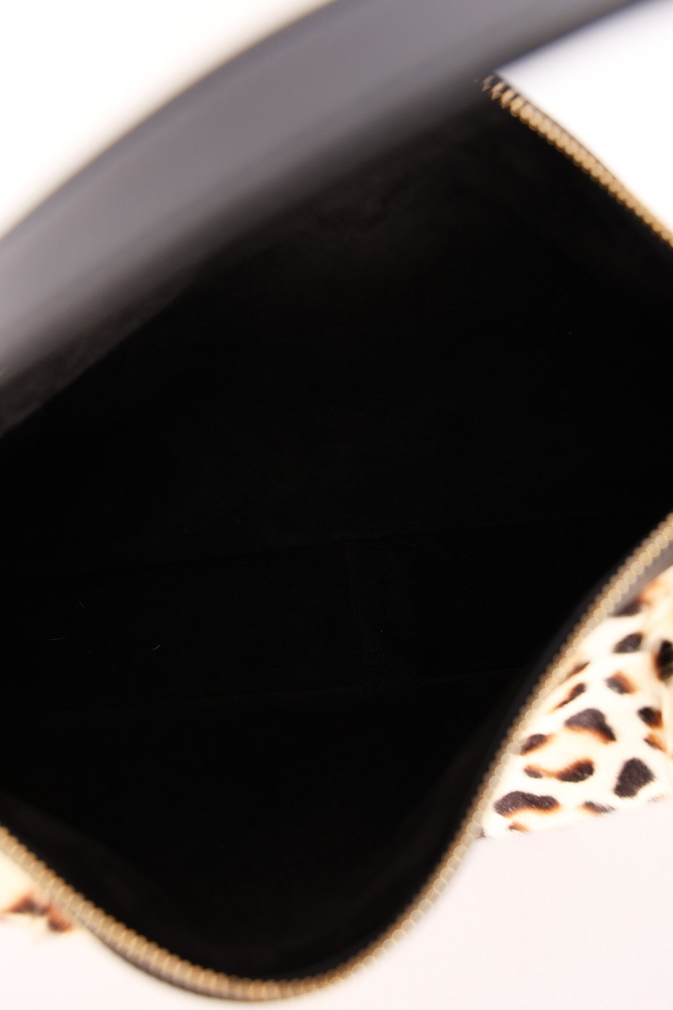 Celine Medium Romy Leopard Print Ponyhair Shoulder Bag