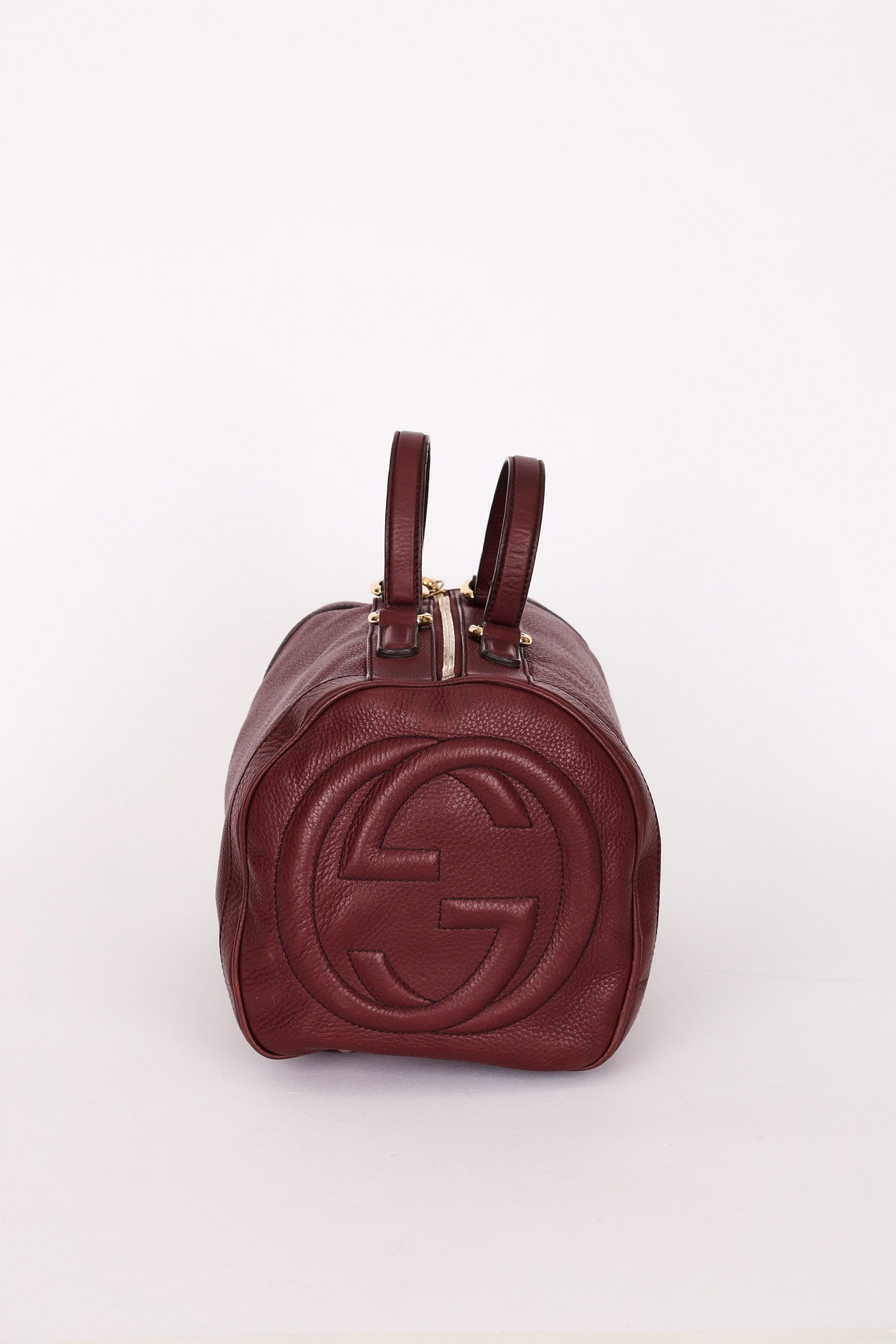 Gucci Soho Boston Bag Bordeaux