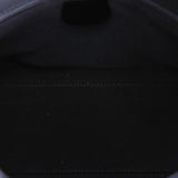 Gucci Monogram Velvet Shoulder Bag Navy