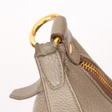 Prada Vitello Daino Hobo Gray