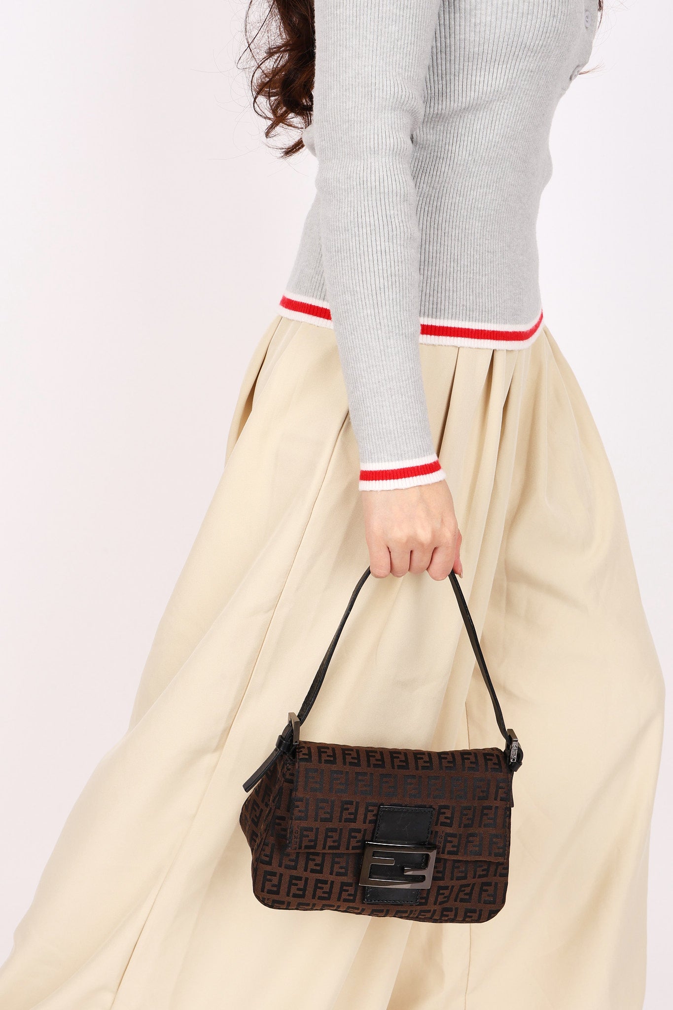 Fendi Zucchino Mini Mamma Baguette