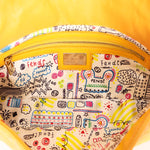 Fendi Embossed Baguette Bag Yellow
