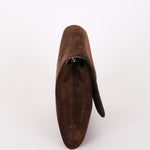 Celine Envelope Clutch on Chain Brown Suede