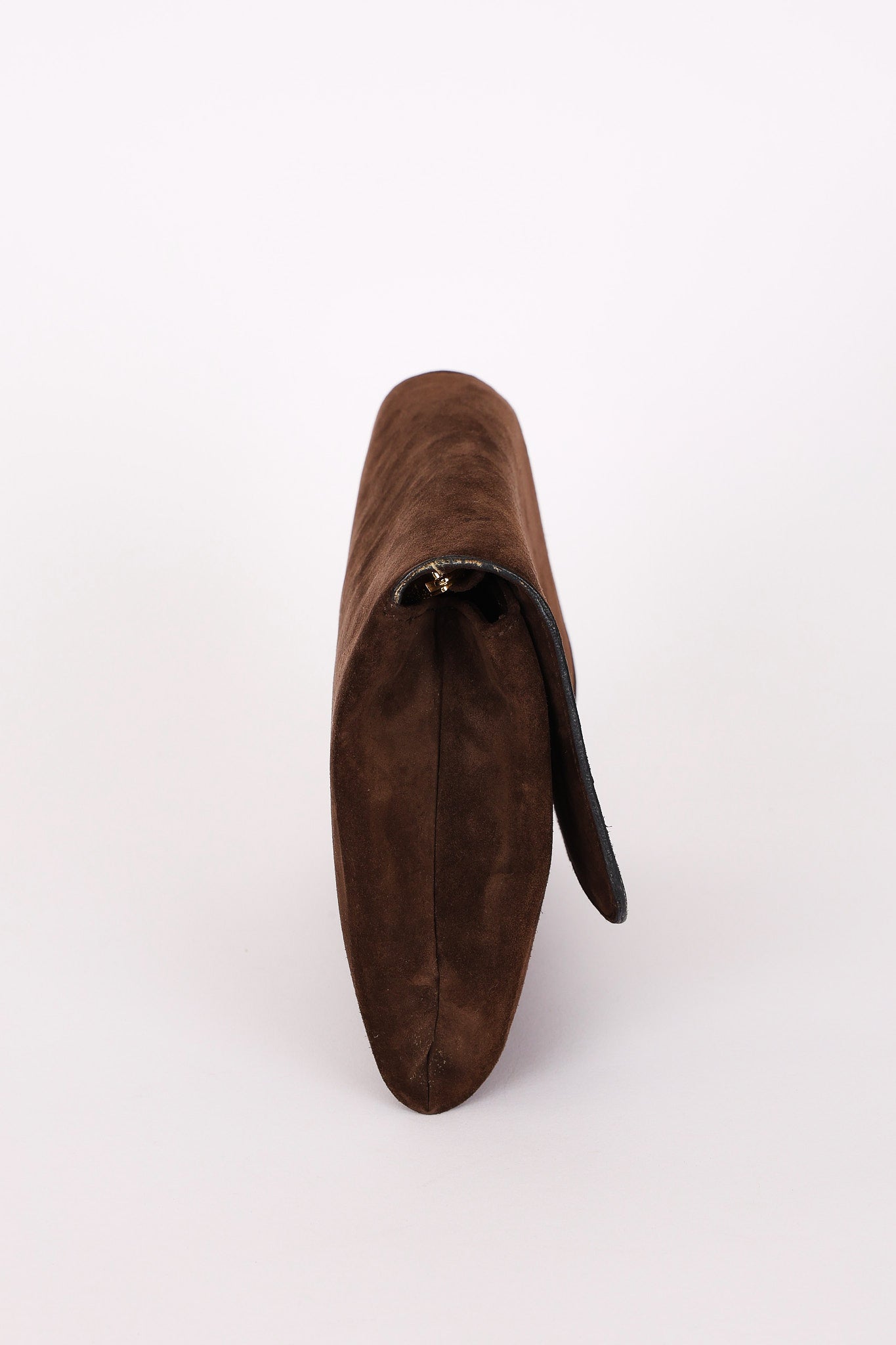 Celine Envelope Clutch on Chain Brown Suede