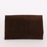 Celine Envelope Clutch on Chain Brown Suede