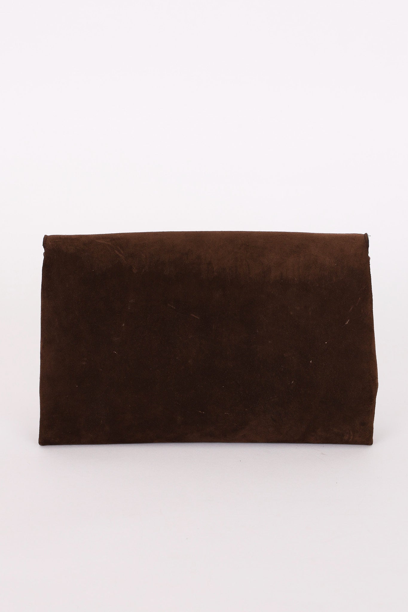 Celine Envelope Clutch on Chain Brown Suede