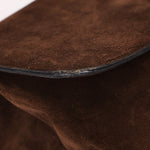 Celine Envelope Clutch on Chain Brown Suede