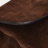 Celine Envelope Clutch on Chain Brown Suede