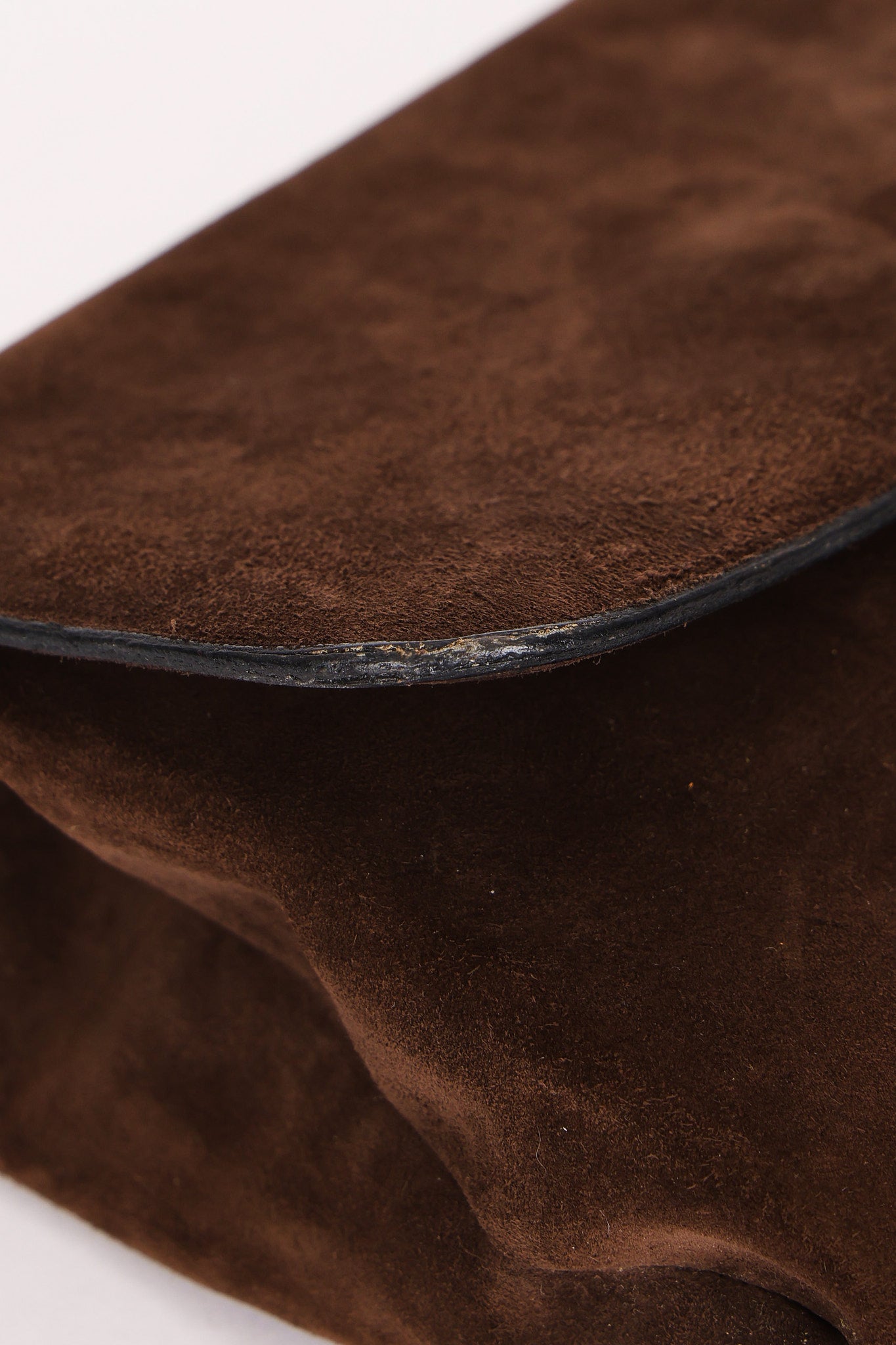 Celine Envelope Clutch on Chain Brown Suede