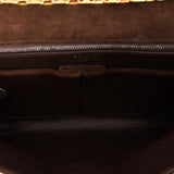 Celine Envelope Clutch on Chain Brown Suede