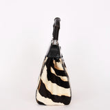 Gucci Lady Lock Tiger Print Bamboo Top Handle Bag