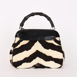 Gucci Lady Lock Tiger Print Bamboo Top Handle Bag
