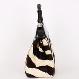 Gucci Lady Lock Tiger Print Bamboo Top Handle Bag