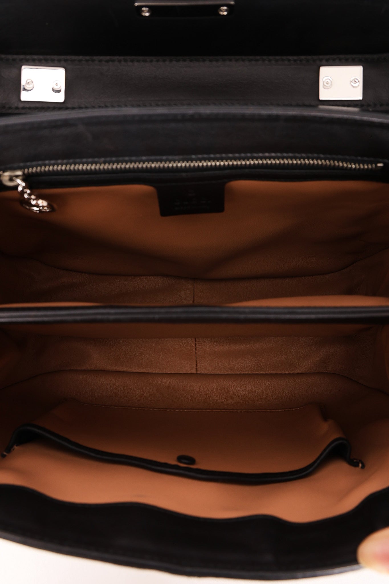 Gucci Lady Lock Tiger Print Bamboo Top Handle Bag