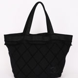Chanel Raw Edge Tote Black Canvas