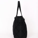 Chanel Raw Edge Tote Black Canvas