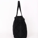 Chanel Raw Edge Tote Black Canvas