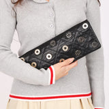 Chanel Star Attitude Grommet Clutch Black Calfskin MMHW