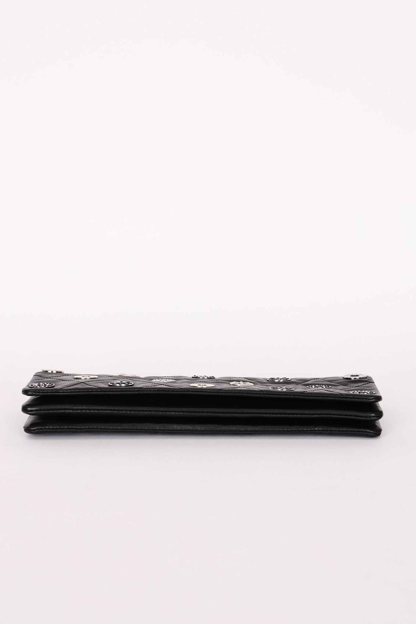Chanel Star Attitude Grommet Clutch Black Calfskin MMHW