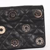 Chanel Star Attitude Grommet Clutch Black Calfskin MMHW