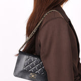 Chanel Mademoiselle Wallet on Chain Black Lambskin GHW