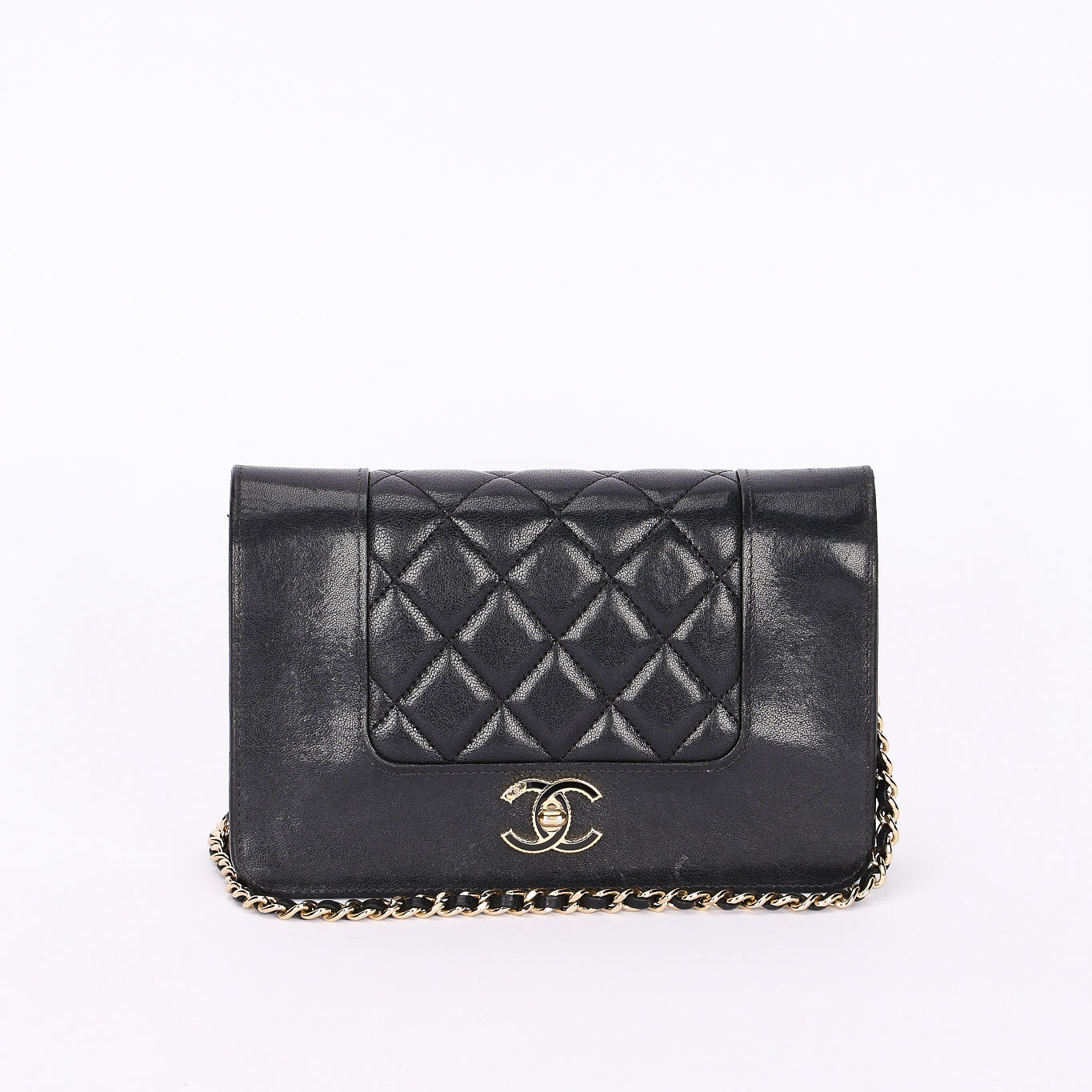 Chanel Mademoiselle Wallet on Chain Black Lambskin GHW