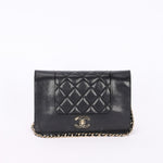 Chanel Mademoiselle Wallet on Chain Black Lambskin GHW