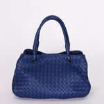 Bottega Veneta Intrecciato Shoulder Bag Cobalt Blue