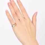 Modern 14K Yellow Gold and Pear Lab-Grown Diamond Pinky Ring, Size US 4.25