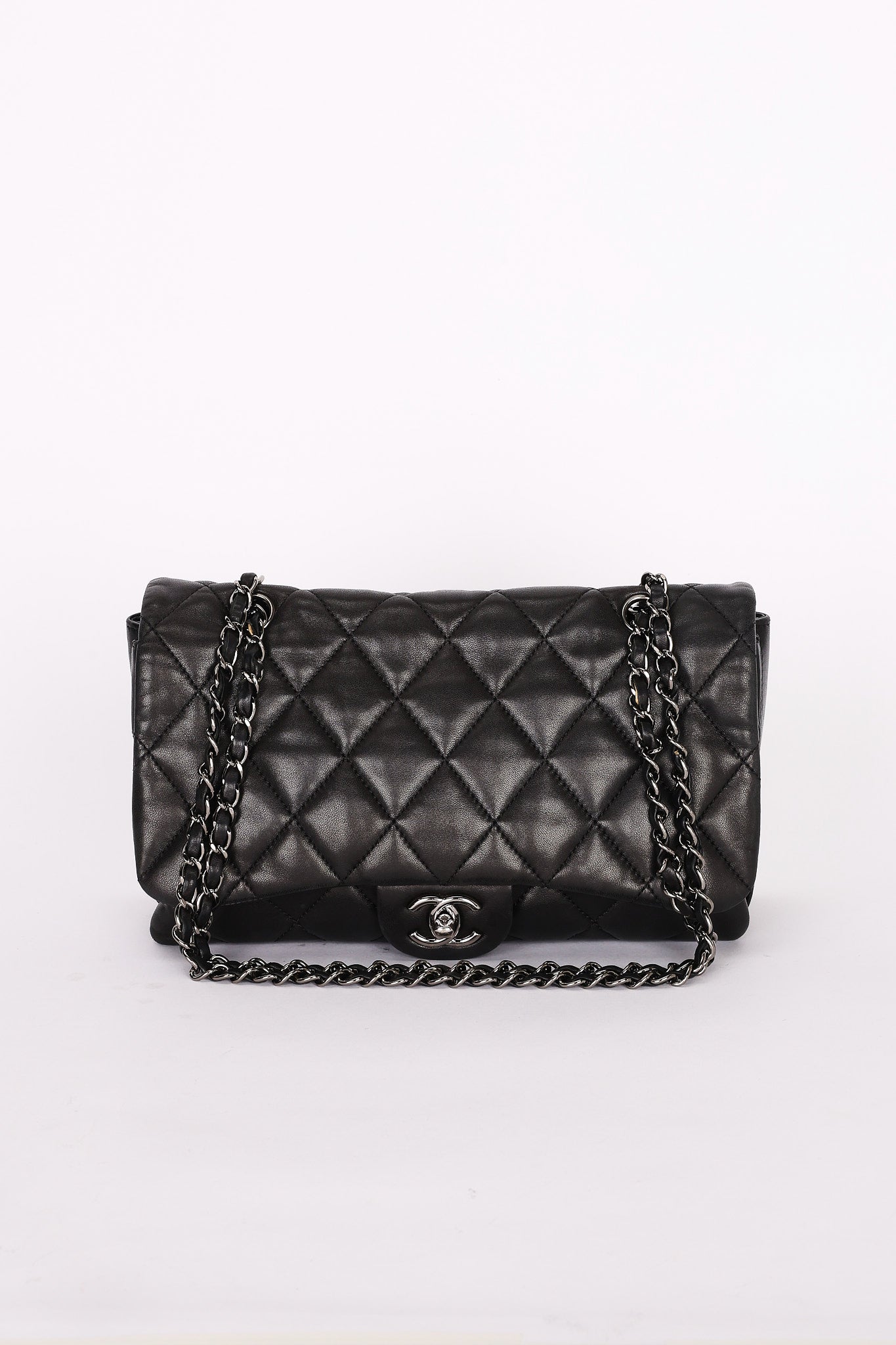Chanel Single Flap Black Lambskin DSHW