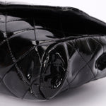 Chanel Single Flap Black Patent SHW