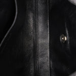Chanel Single Flap Black Patent SHW