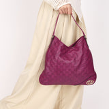 Gucci Guccissima New Britt Shoulder Bag Purple