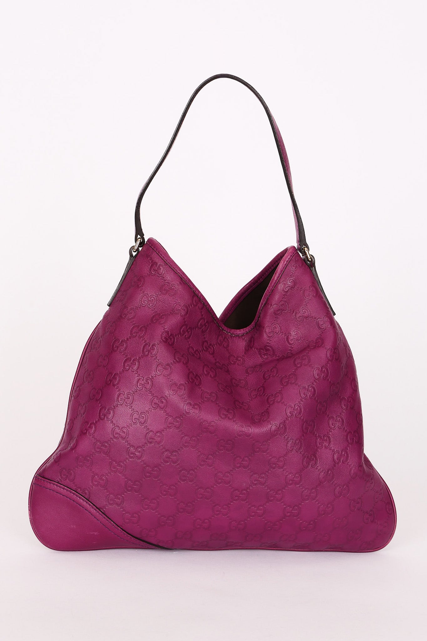 Gucci Guccissima New Britt Shoulder Bag Purple