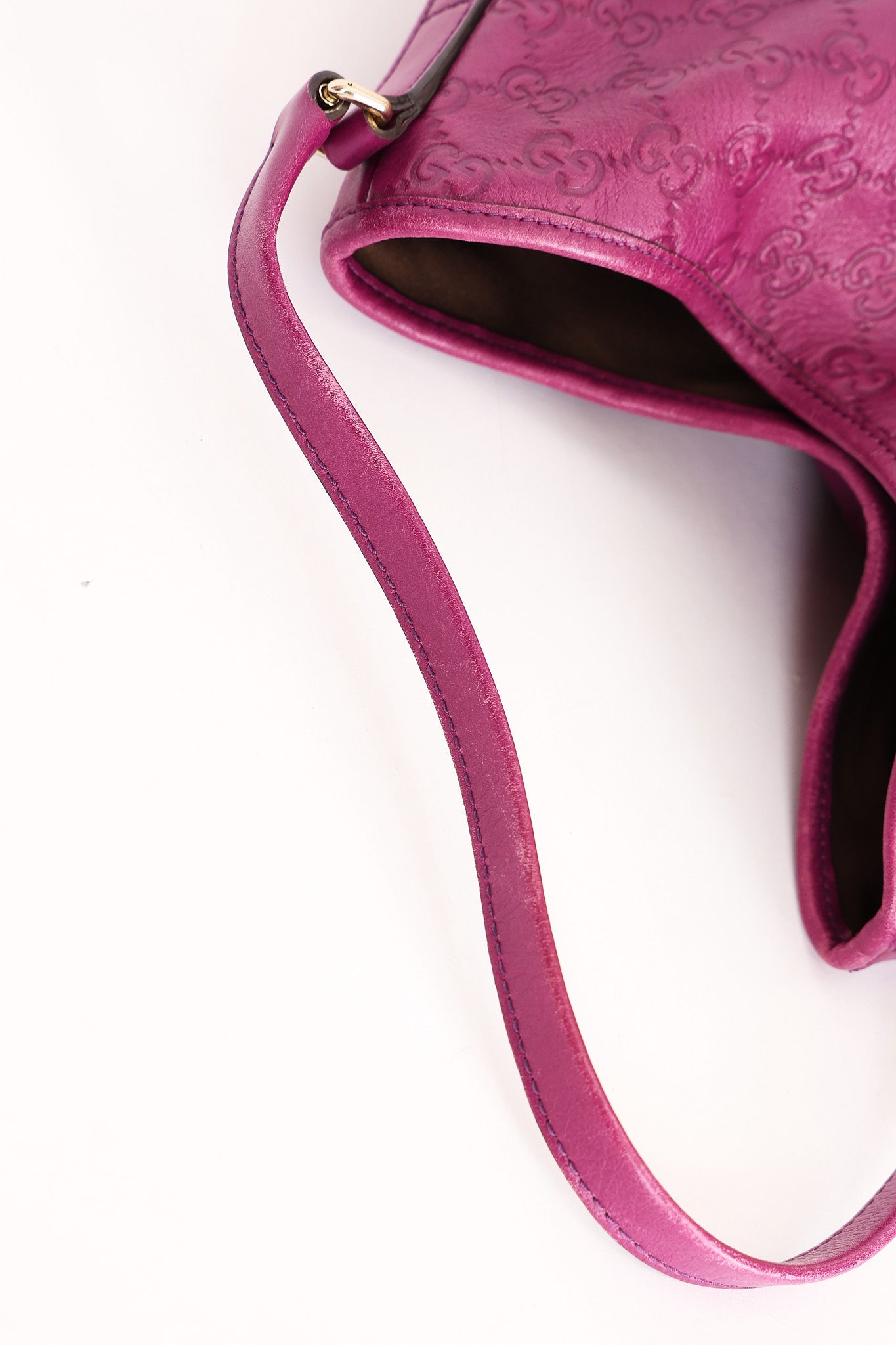 Gucci Guccissima New Britt Shoulder Bag Purple