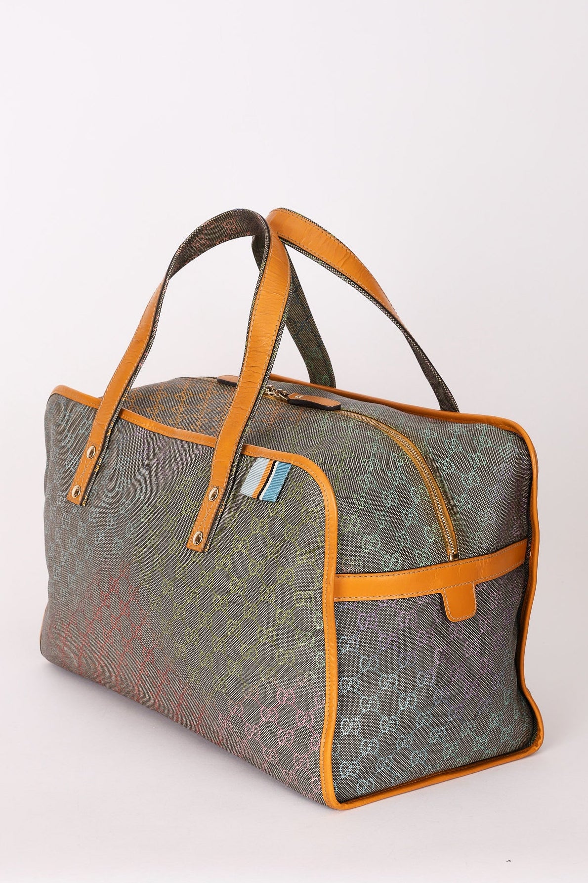 Gucci Multicolor Monogram Boston Bag