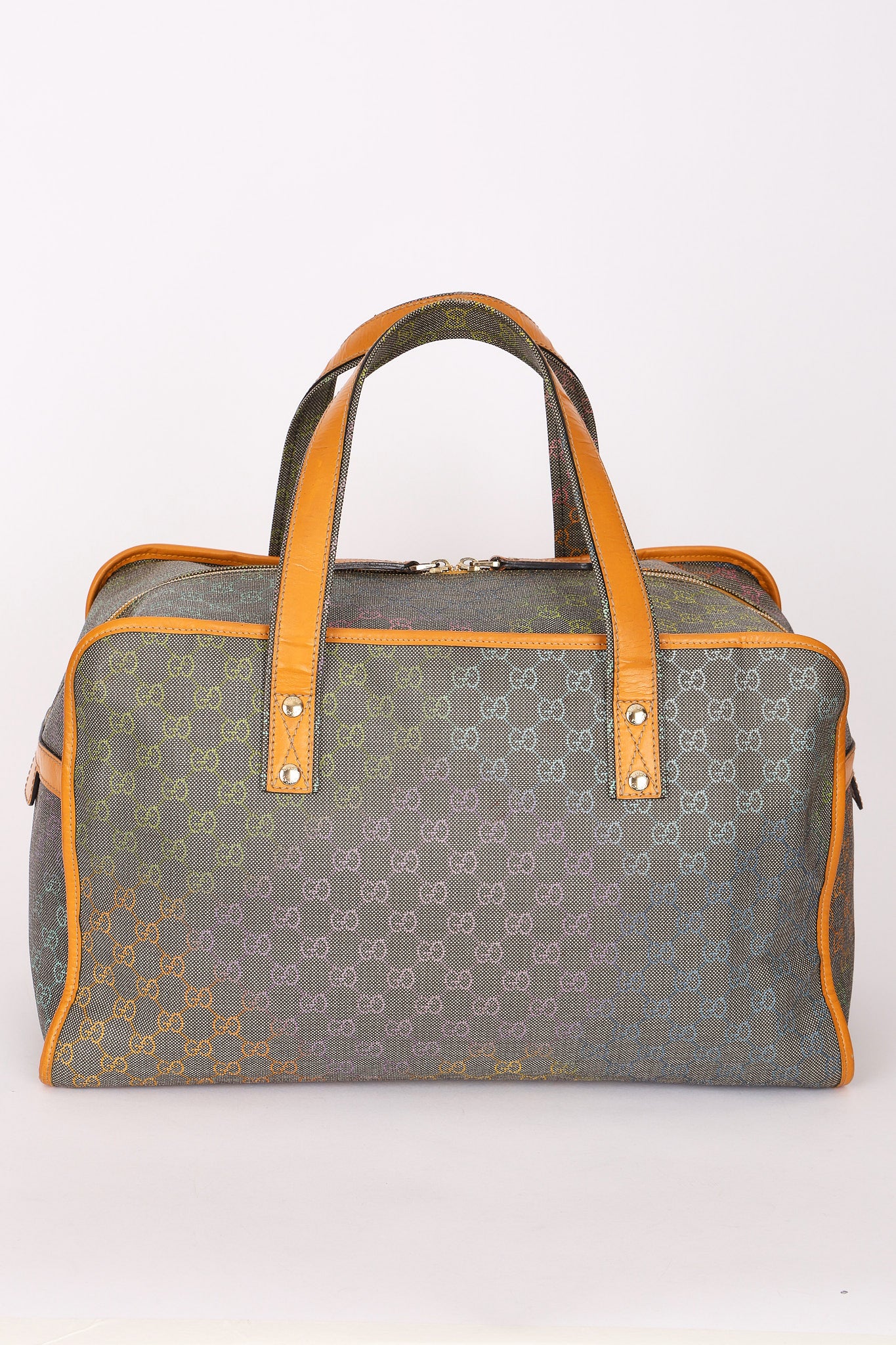 Gucci Multicolor Monogram Boston Bag