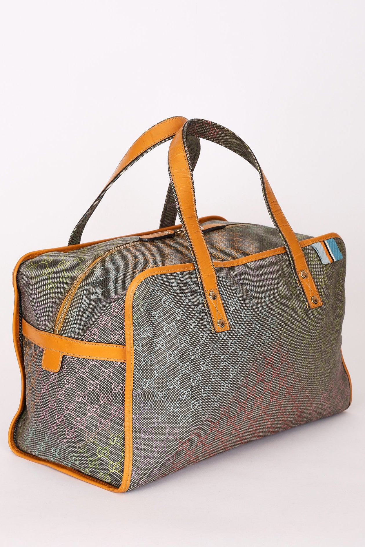 Gucci Multicolor Monogram Boston Bag