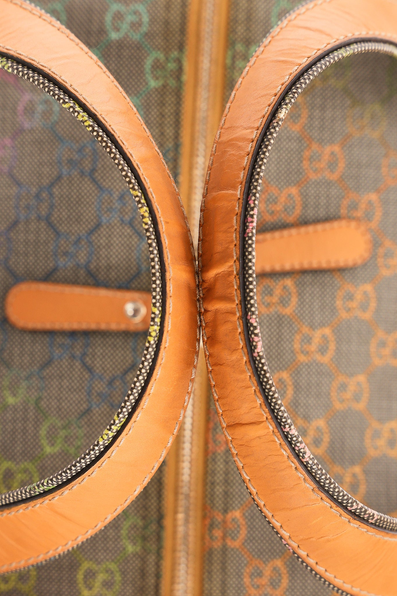 Gucci Multicolor Monogram Boston Bag
