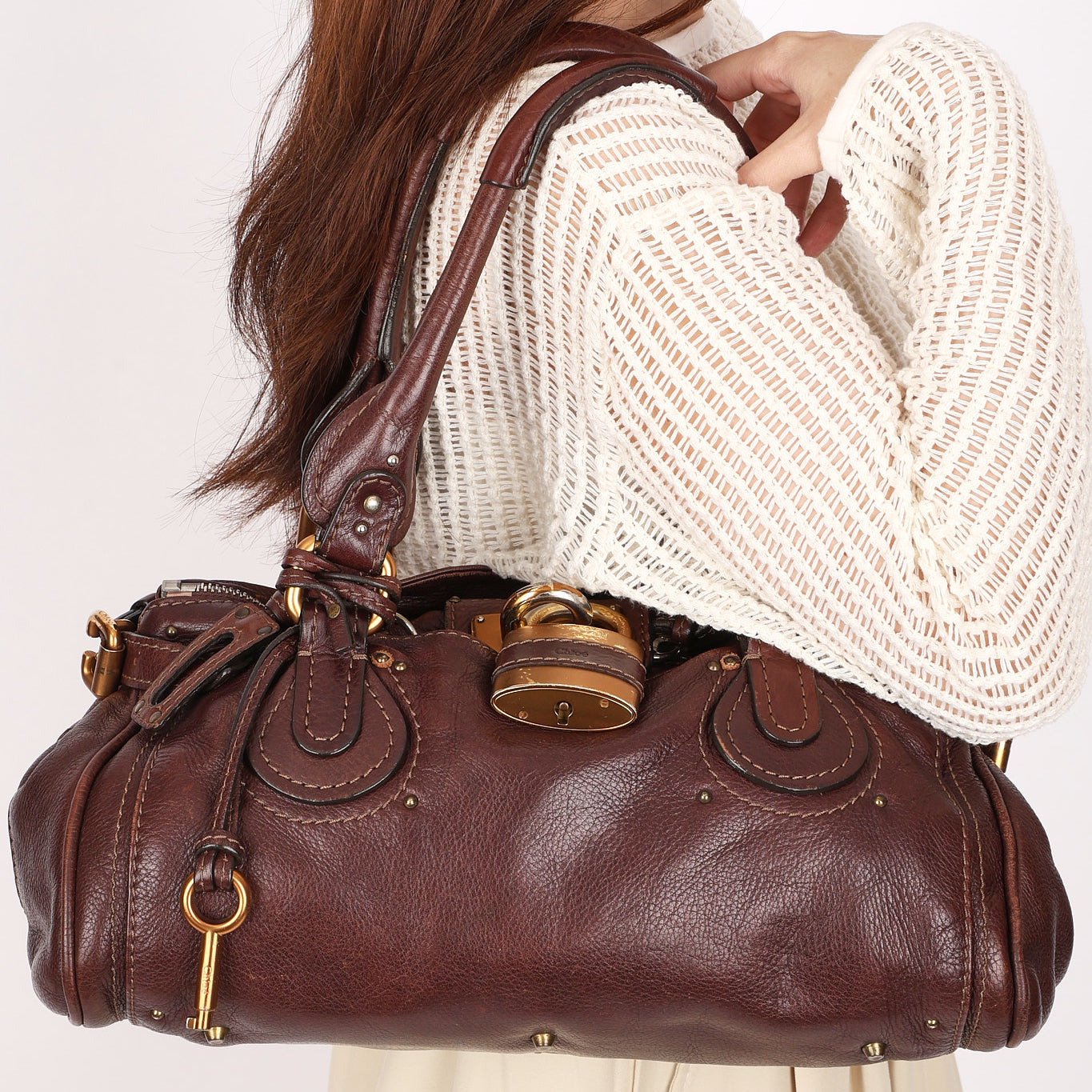 Chloe Medium Paddington Bag Brown