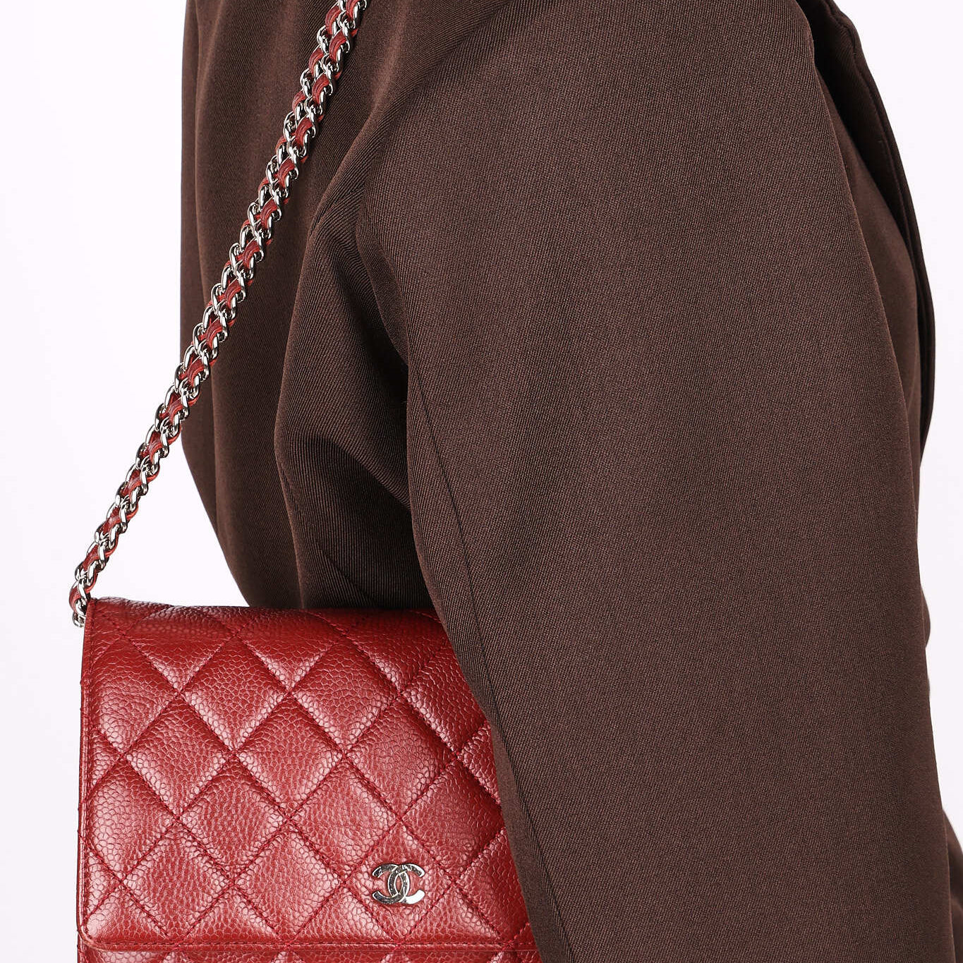 Chanel Wallet on Chain Bordeaux Caviar 2018 SHW