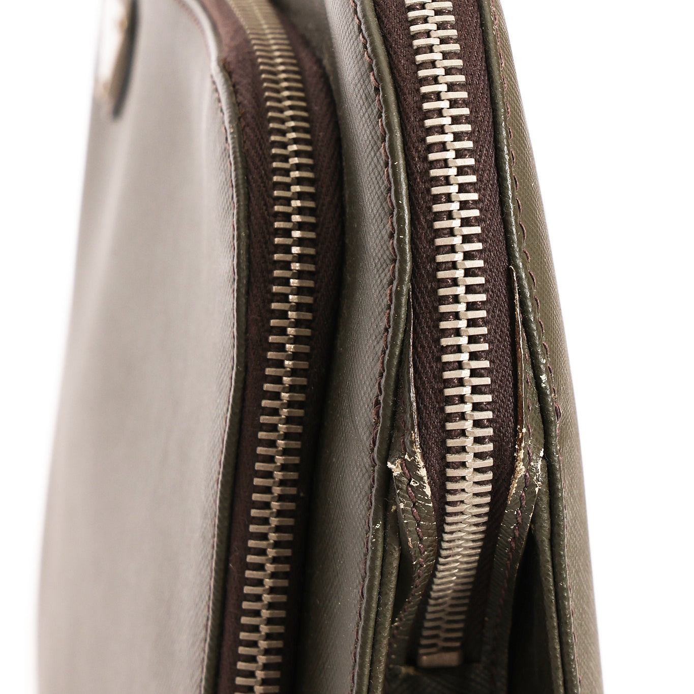 Prada Top Handle Briefcase Green
