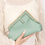 Fendi First Clutch Seafoam Green